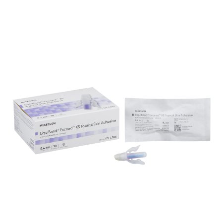 Skin Adhesive McKesson LiquiBand® Exceed™ 0.4 mL Liquid Dome Applicator Tip 2-Octyl Cyanoacrylate