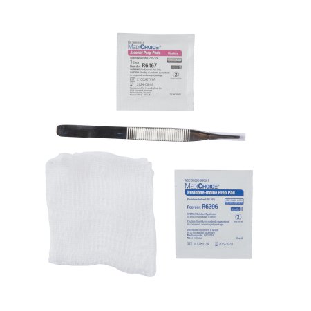 McKesson Suture Removal Kit with Metal Forceps