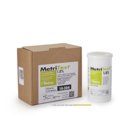 Glutaraldehyde Concentration Indicator MetriTest™ 1.8% Pad 60 Test Strips Bottle Single Use