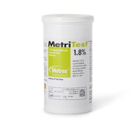 Glutaraldehyde Concentration Indicator MetriTest™ 1.8% Pad 60 Test Strips Bottle Single Use