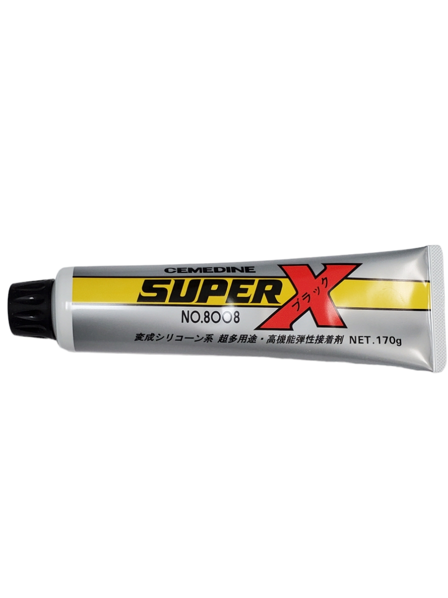 Cemedine Super X 8008 Adhesive, 170G, Black